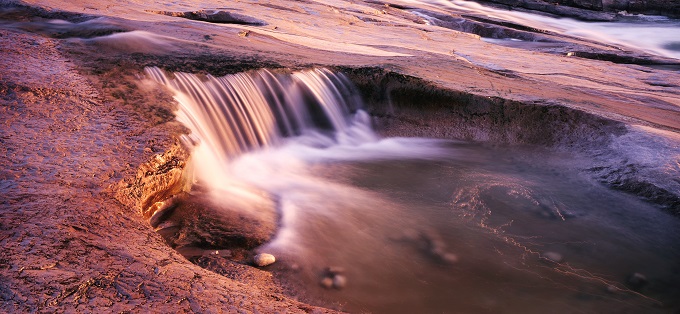 Rapids over rocks