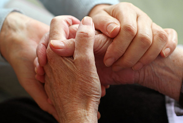 Female hands holding